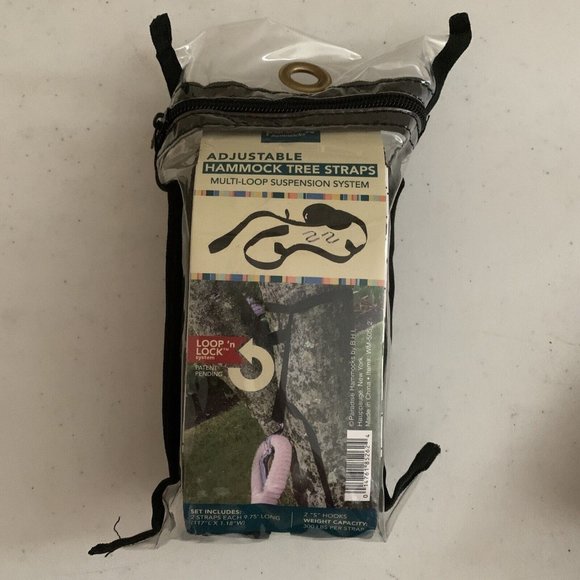 Paradise Hammocks Polyester Hammock Suspension System‎ Brand New in Black - Picture 1 of 4